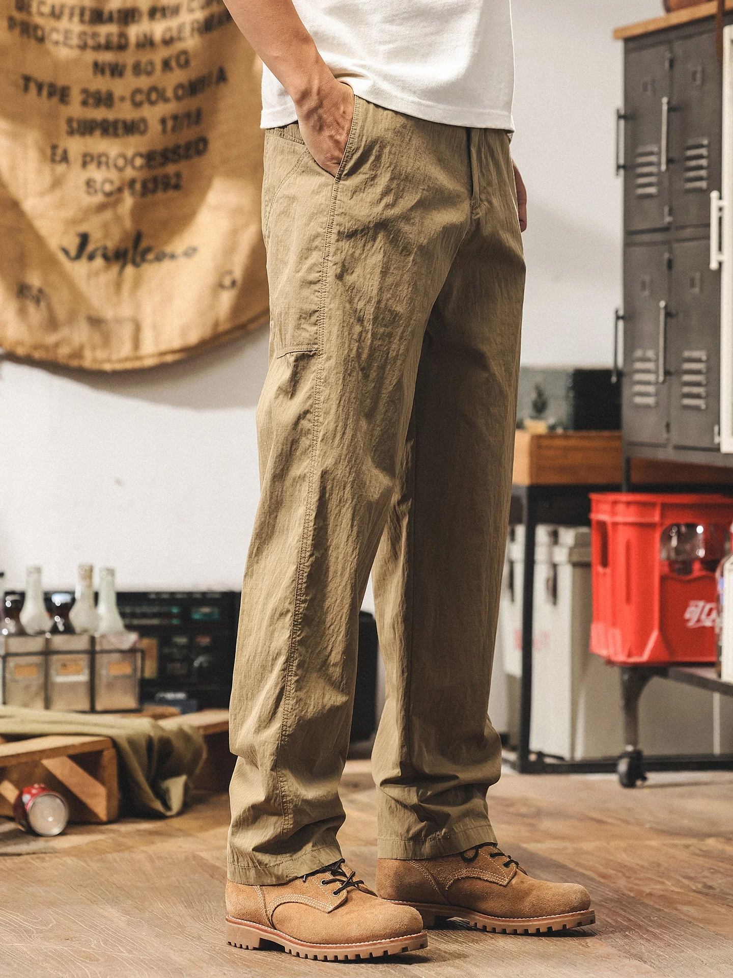 

Американские брюки для уличной спецодежды, мужские свободные прямые повседневные брюки, осенние длинные брюки, удобные джинсы свободного покроя