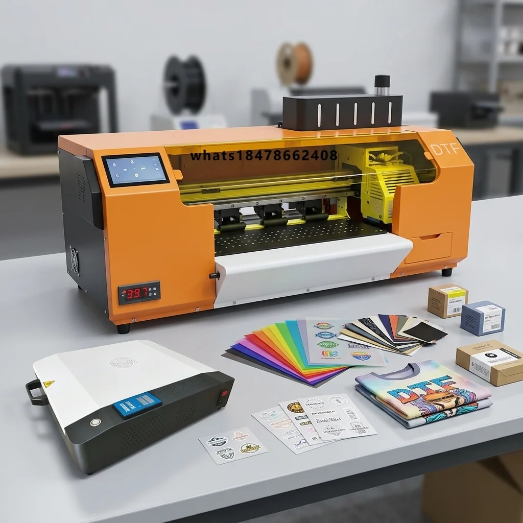Direct to Film DTF Printer 33cm XP600 with Oven White Ink Circulation Heat Transfer Machine for Apparel