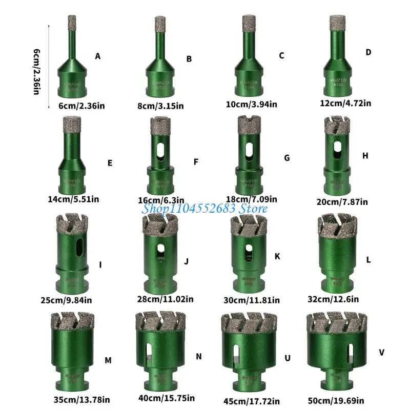 Y6GD تثبيت سريع قطع ثقب النحاس ديامانتين لقطع حجر البلاط 6-50 مللي متر M14 #6