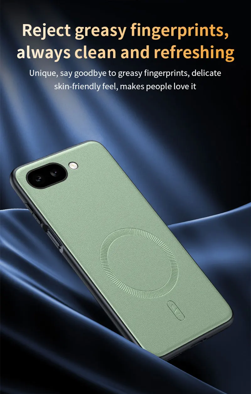 Für Pixel 9a Hülle Magnetische Leder-Schutzhülle für Google Pixel 9a Anti-Fingerabdruck Rutschfeste PC+TPU – Detail 17