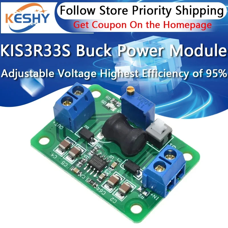 KIS3R33S DC-DC Module abaisseur réglable plus haute efficacité de 95% Kis-3r33S Super LM2596 Module Buck d'alimentation