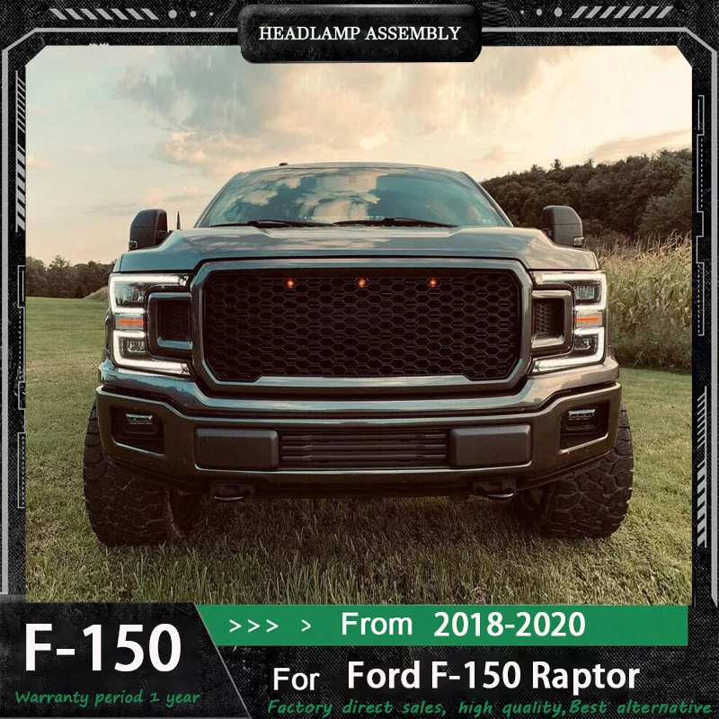 

2pcs Car Headlight Assembly For Ford F150 2018-2022 LED Car Tuning Light Parts Car Styling Head Lamp Plug And Play