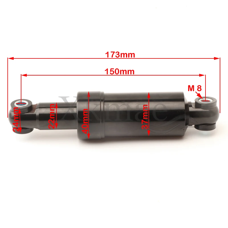 Hydraulic Shock Absorber Front and Rear Wheels Universal 125mm 150mm All Inclusive Electric Scooter Anti Vibration Parts