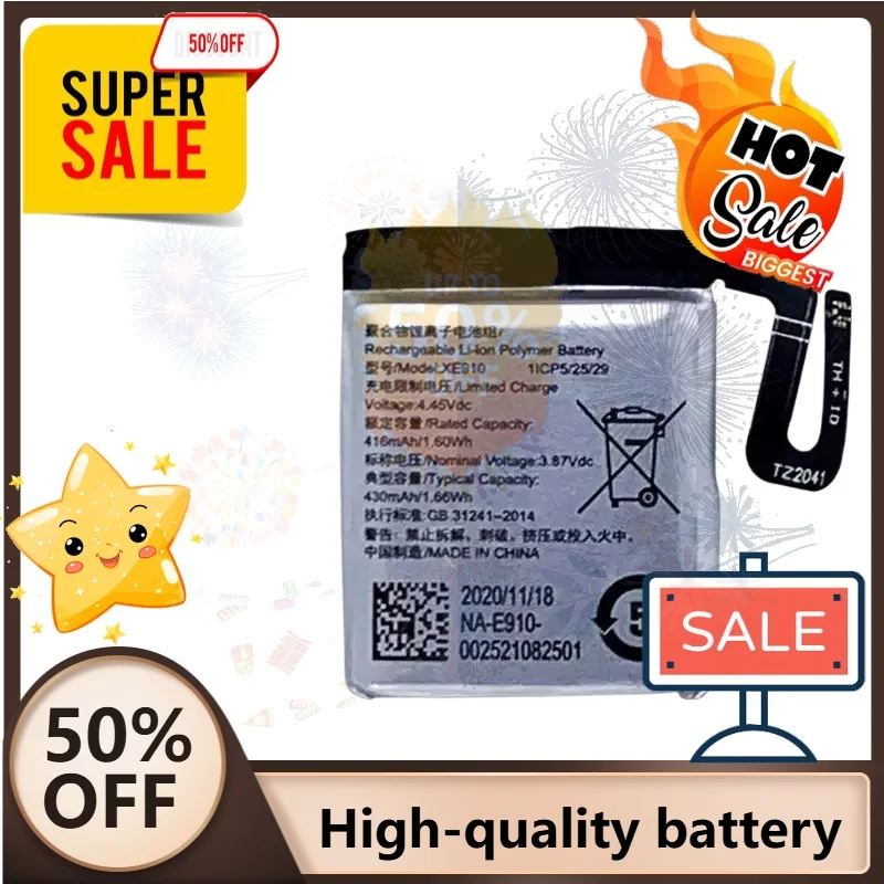 SWZY New 289mAh 416mAh XE906 XE910 Battery for OPPO Watch 41mm/OW19W2/46mm/OW19W3/OW19w1 Smart Watch Battery