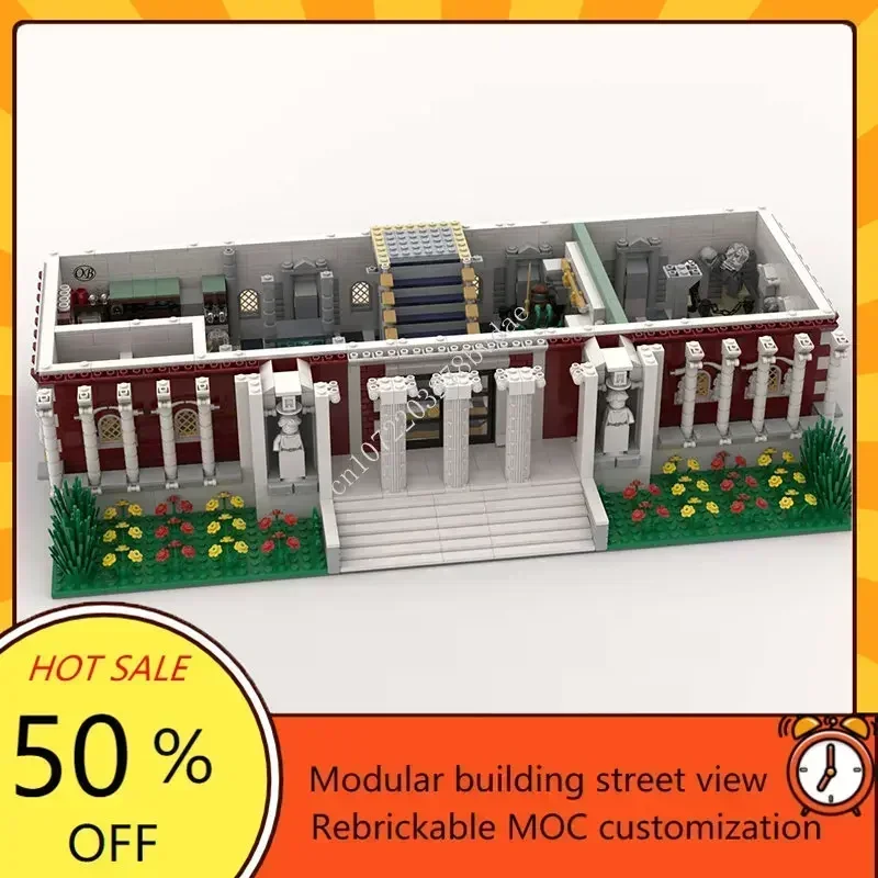 Archaeological Museum Modular MOC Creative street view Model Custom Puzzles Architecture DIY Education Assembly Model Toys Gift