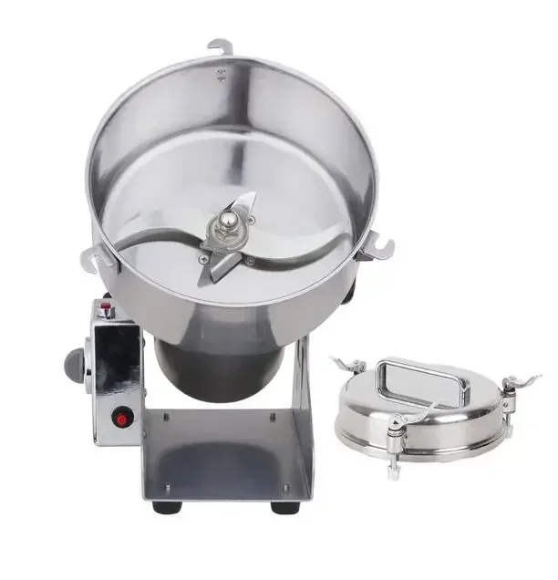 New YB-1500A (1500g) Medicine Grindig Machine Spice Herb Salt Rice Coffee Bean Cocoa Corn Pepper Soybean Leaf Mill Powder Grinde
