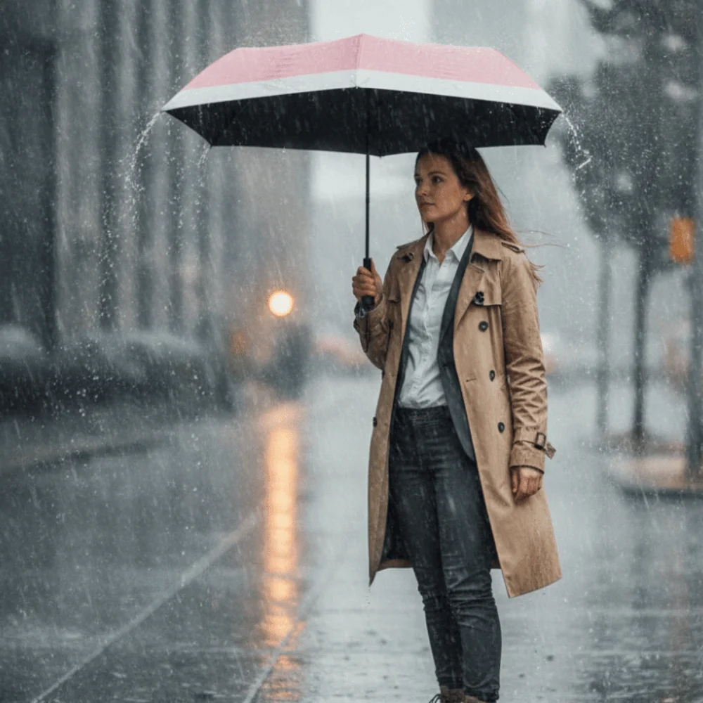Carbon Fiber Ultra-light Folding Sun Umbrella Sun and Rain Both Use Waterproof Vinyl Folding Umbrella 6 Reinforced Umbrella Ribs