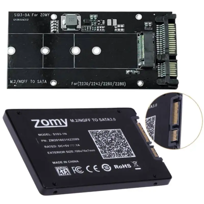 ZMOY B Key M.2 NGFF SSD to 2.5