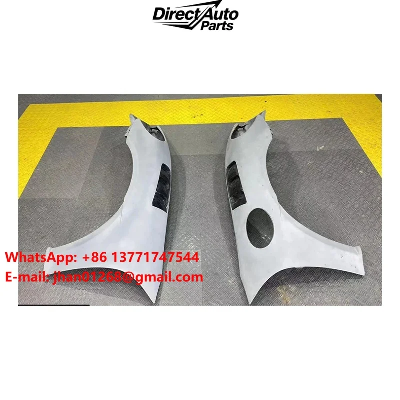Half Dry Carbon Fiber Front Fender for Porsch e 718 Boxster GT4RS Front Fender Trims