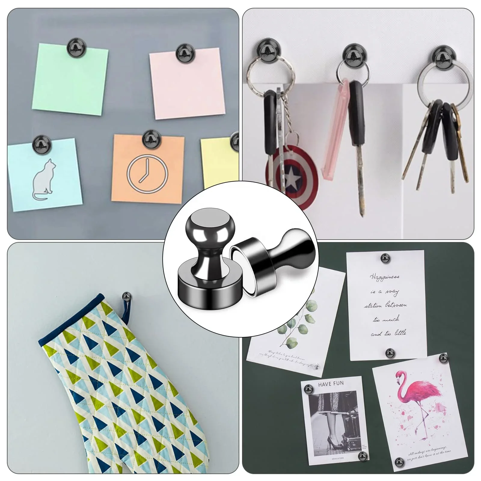 Home Decor Refrigerator Magnet Keys Holder the Garden. Iman 1/3/6/10 Pcs Home Decoration Souvenirs Hooks Storage Organization