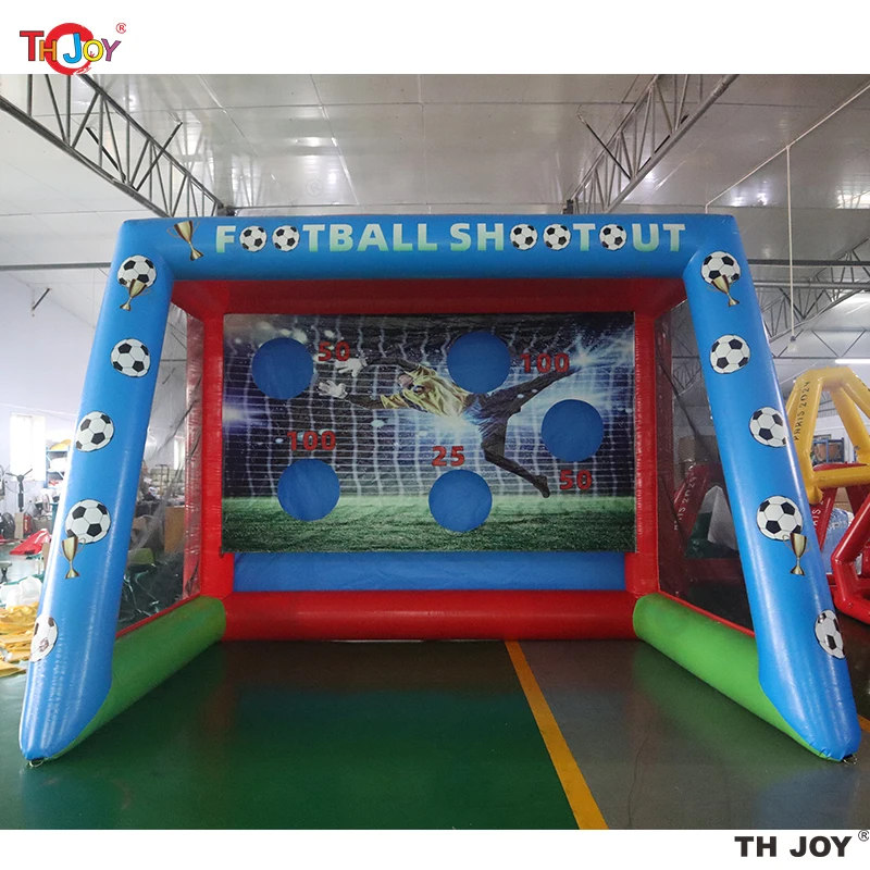 

Fast Air Shipping 4x3m Inflatable Football Shootout Soccer Shooting Goal Sport Arena Carnival Games for Sale