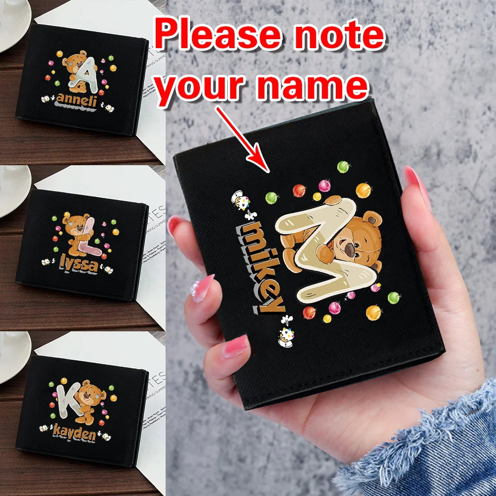 

Персонализированный индивидуальный кошелек с именем, высококачественные модные кошельки, складной многофункциональный кошелек, пакет для хранения банковских карт и наличных