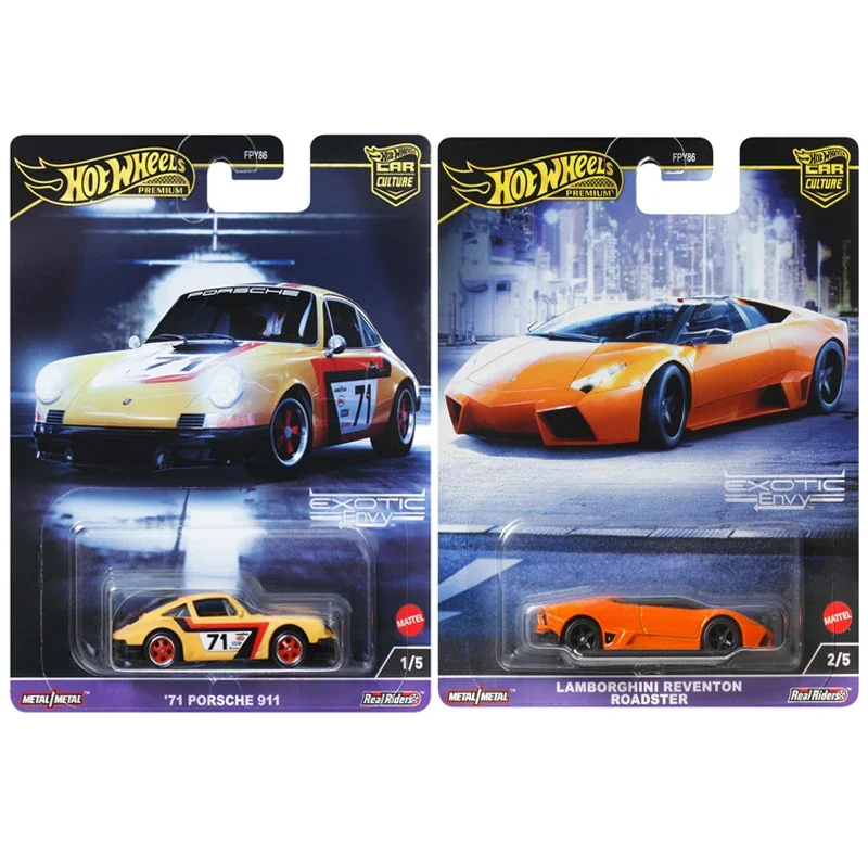 Hot Wheels-Jouet de culture de voiture Envy Boy, Porsche 1/64 moulée sous pression, Lamborghini, Reventon, Roadster, BMW, Dallas, Procar, Original,