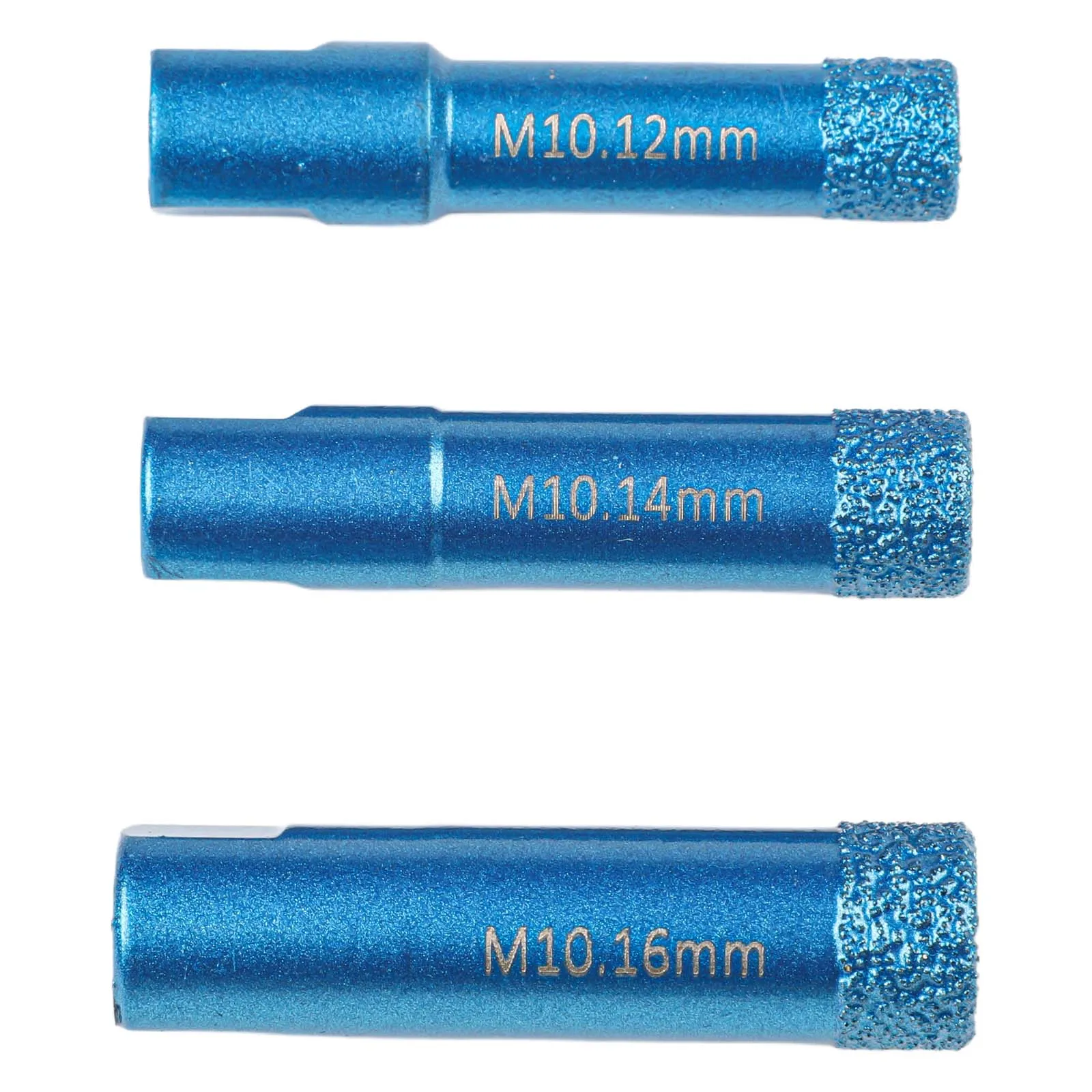 3 ชิ้นเครื่องตัดรู M10 ด้ายแห้งเจาะ Bits สําหรับหินแกรนิตกระเบื้องแก้วหินอ่อนเจาะรูสําหรับเจาะไฟฟ้าเครื่องมืออะไหล่
