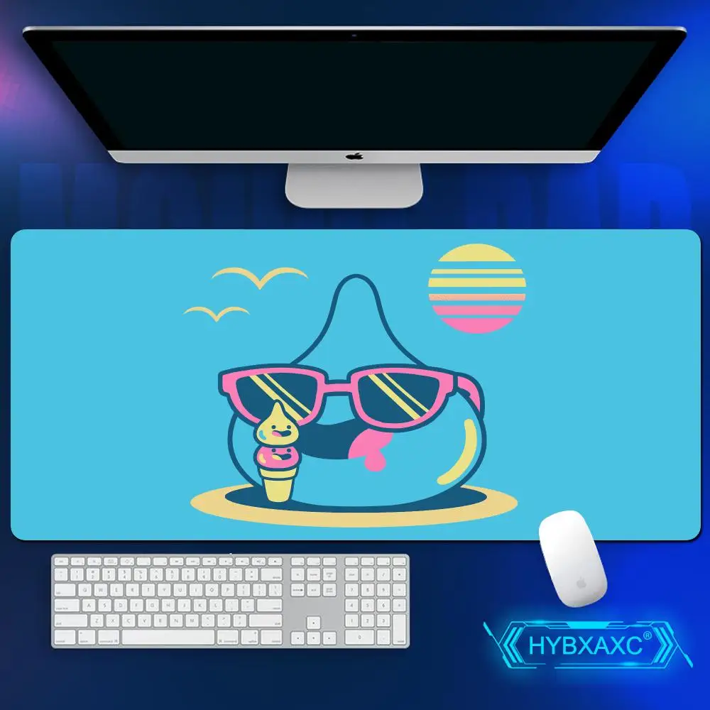Cartoon Slime D-Dragon Q-Quest Children Mouse Pad Anti-Slip Rubber Edge Lock Thickened Laptop Gaming Desk Mat Daily Use HYBXAXC