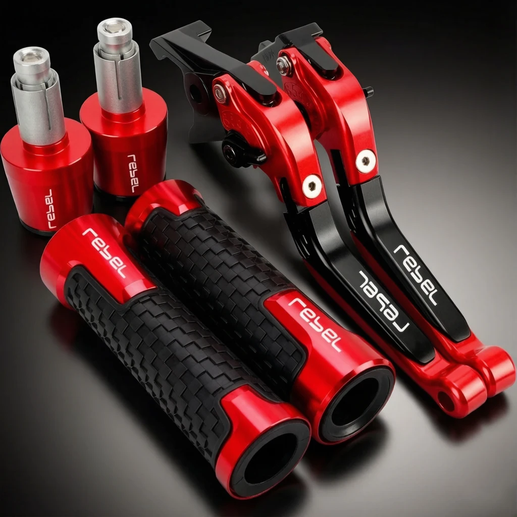 

For HONDA CMX Rebel500 Rebel300 2019-2023 CMX500 CMX300 REBEL Motorcycle Brake Clutch Levers Handlebar Handle Hand Grips Ends