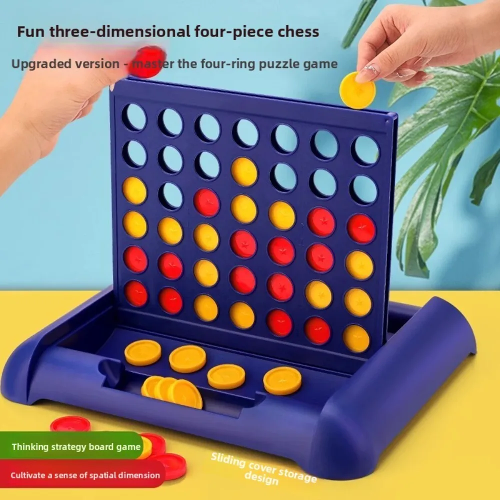 

3D Connect Game Educational Intelligence Five In A Row Spatial Thinking Training Parent Child Activity for Kids and Family