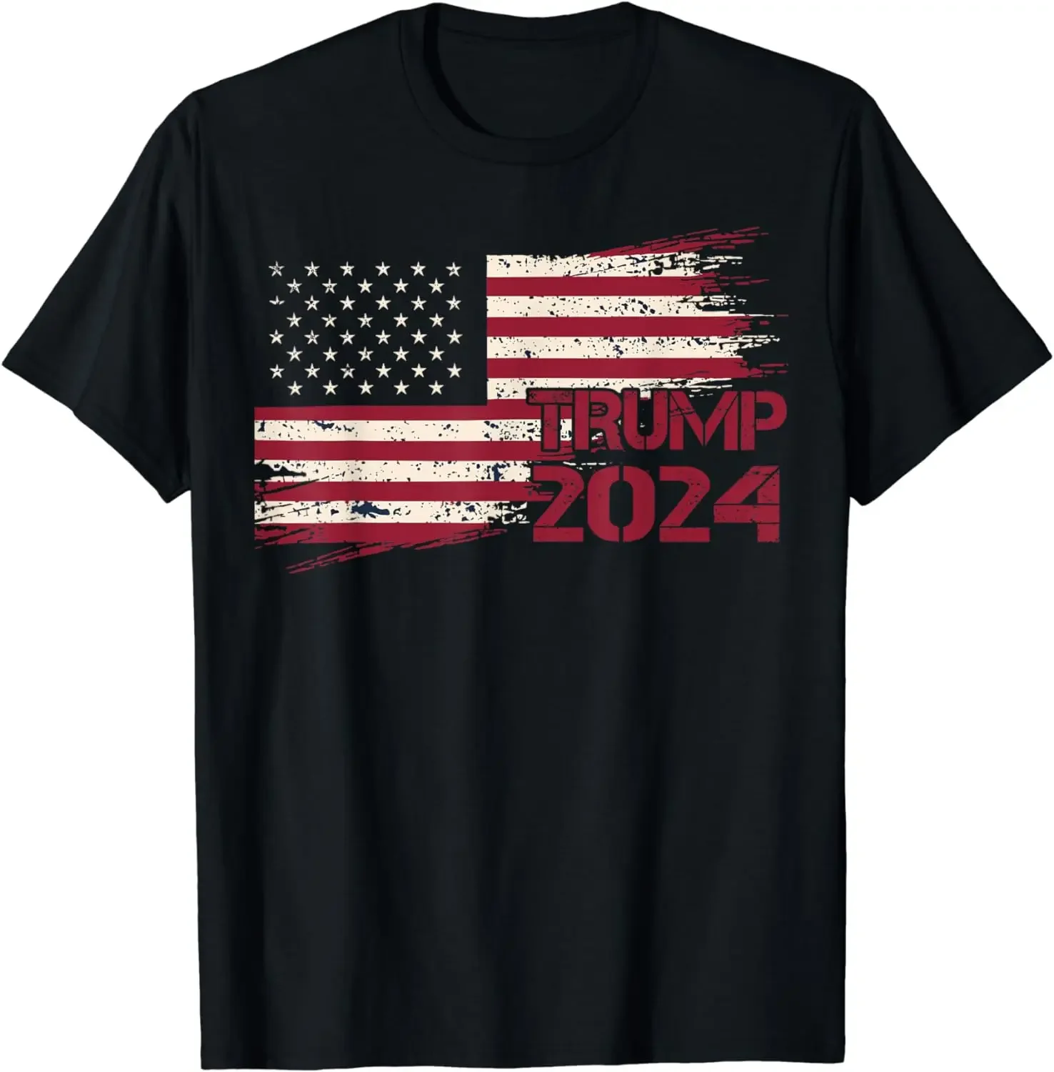 Donald Trump 2024 Take America Back American Flag Patriotic T-Shirt Men Clothing Custom Printed Streetwear Graphic T Shirts