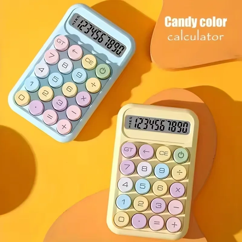 

1pc calculator with large button click sound, desktop calculator with numeric buttons, calculator for office or school use