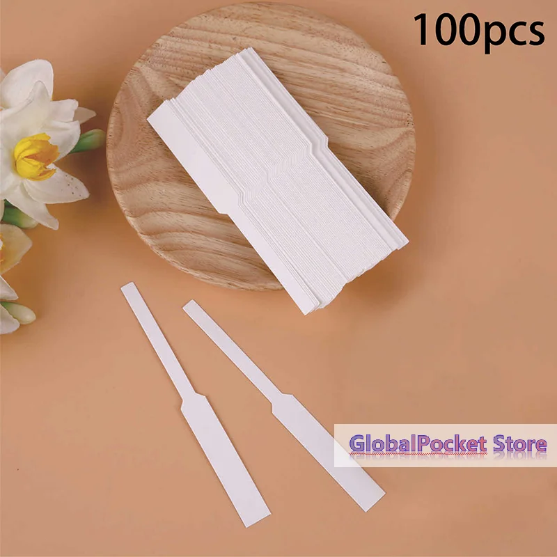 

[TG823]100pcs Perfume Test Paper Strips Portable Fragrance Aromatherapy Paper Perfume Essential Oil Testing Strip 130*12mm
