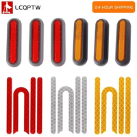 For Xiaomi Mijia M365 Electric Scooter 4Pcs Pro Rear Wheel Tire Cover Front Covers Reflective Protector Sticker Accessories