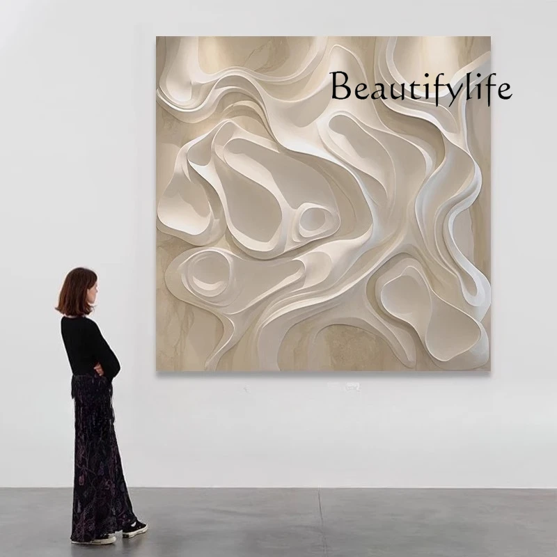 "Backlight" minimalist three-dimensional relief texture painting abstract hanging painting corridor decorative painting