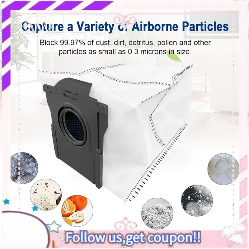 

Durable Dust Bag For Dreame X40 Ultra/X30 Ultra/L10s Pro Ultra Heat Vacuum Cleaner Parts Activated Carbon Dust Bag Accessorie