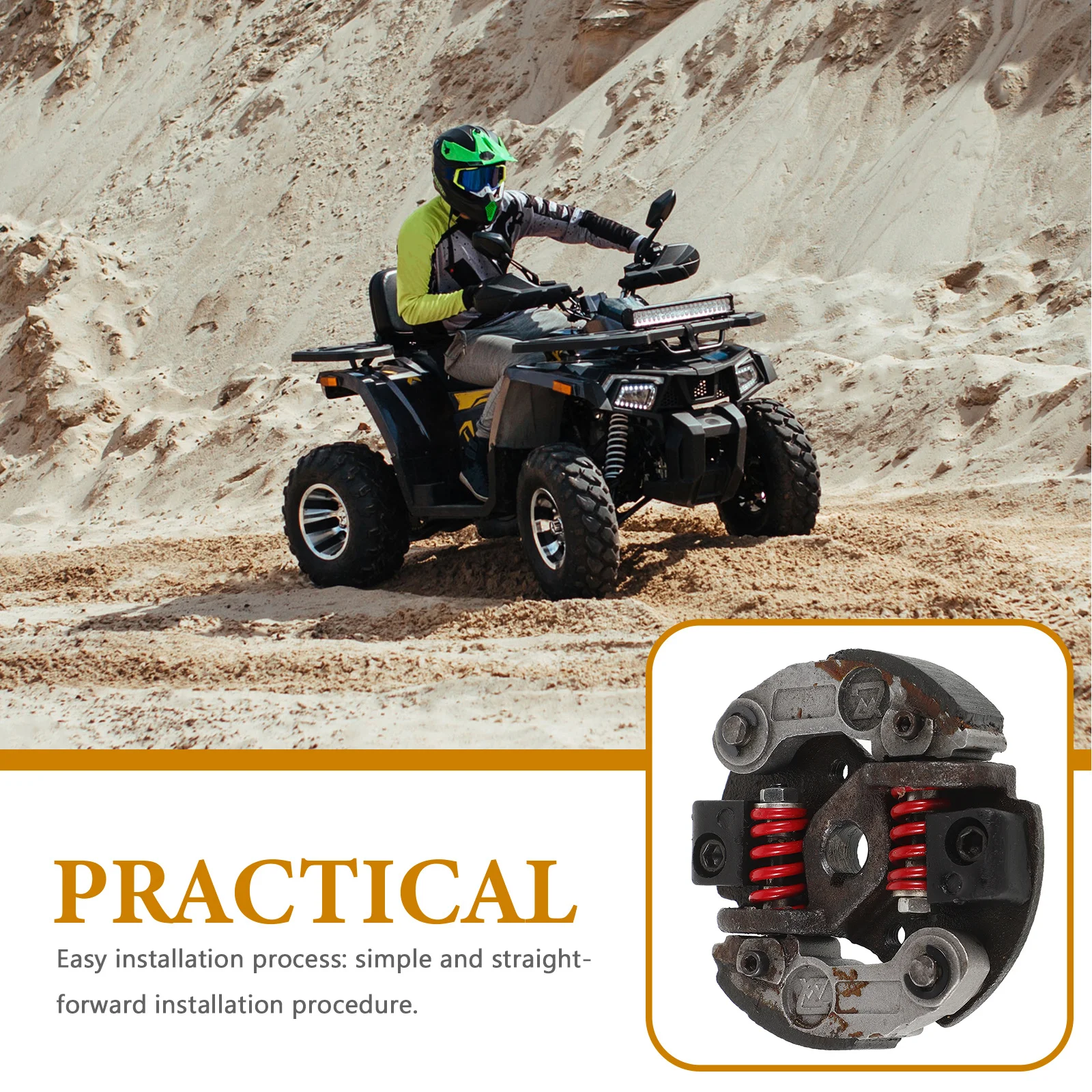 

Off Road Vehicle Parts Metal Clutch Pad For 43Cc-49Cc Mini Bike Dirt Bike Atv Motorcycle Clutch Replacement Assembly
