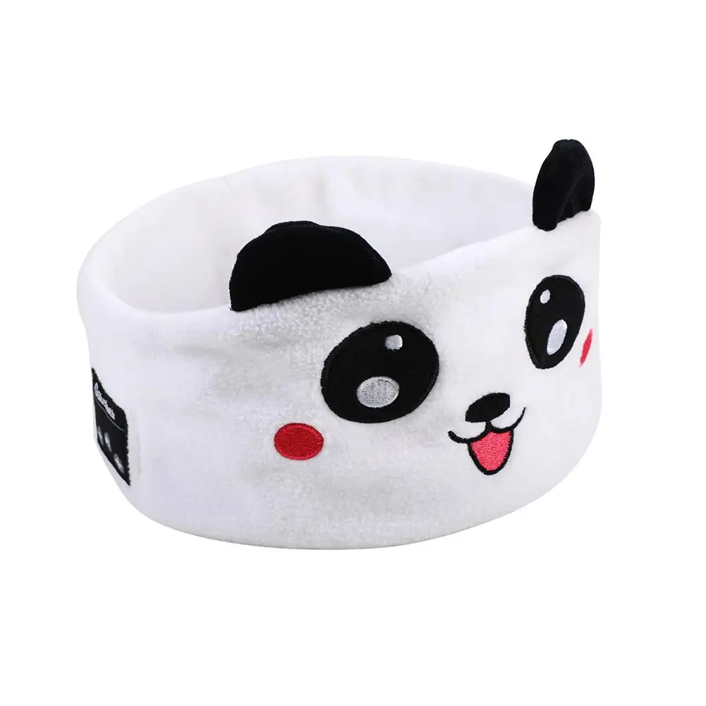 Bluetooth Music Headband Bluetooth V5.0 Chip Animal Sleep Headphones Thin Headband Bluetooth Wireless Speaker Mask Kids G7C9