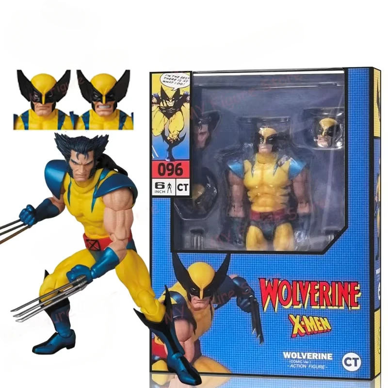 New Ct Toys Wolverine Action Figure MAFEX No.096 Anime Figures X-Men Figurine Deadpool Wolverine PVC Statue Ornament Model Toys