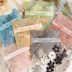 Laço vintage quadro oco Floral Material papel, lixo diário planejador, Scrapbooking, álbuns de fotos decorativas, artesanato suprimentos, 50 pcs