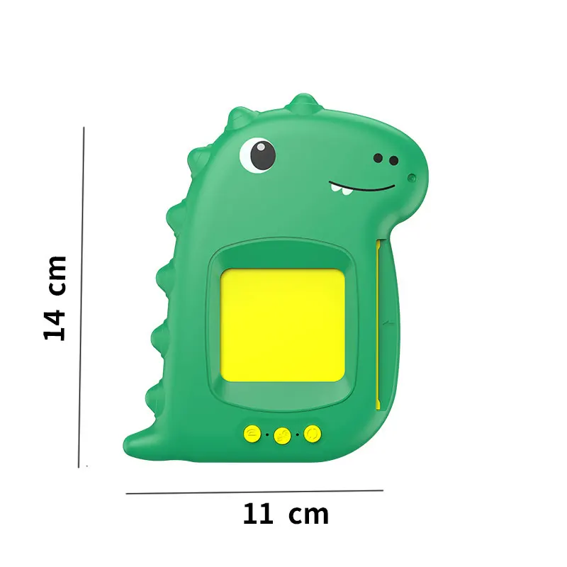 말하는 플래시 카드 조기 교육 장난감, 공룡 모양 학습 독서기, 단어 배우기, 대화형 선물