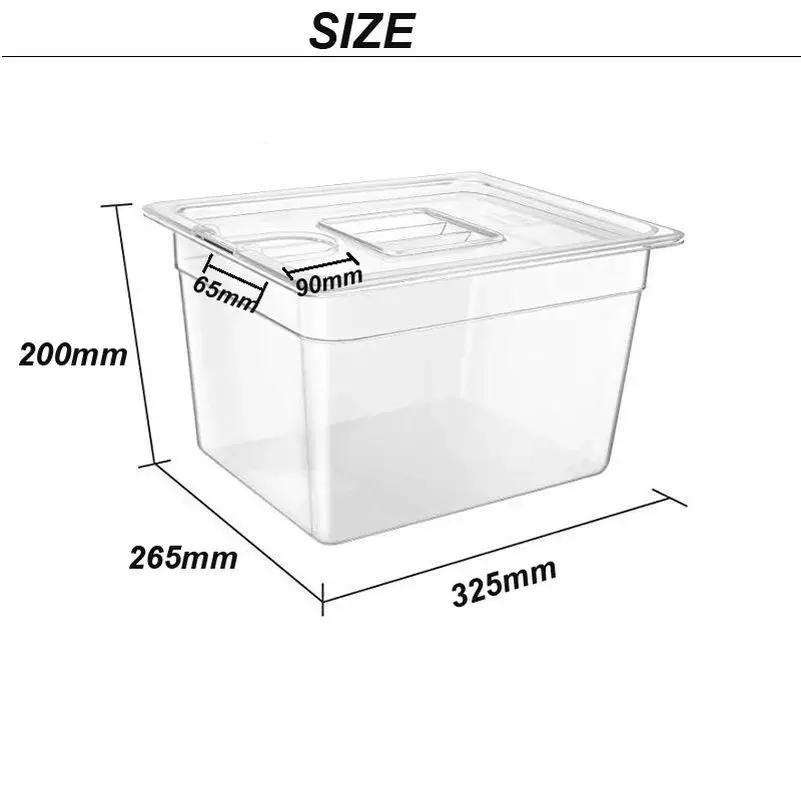 Sous Vide Cooker Container 11L For Immersion Circulators Sous-Vide Machine Food Grade PC Material Cooker Container