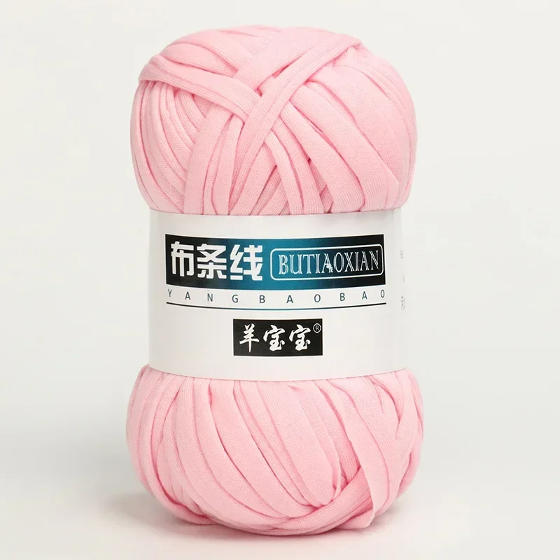 100g/ball 2cm Thick Cloth Yarn for Crochet Soft Colored Yarn for Hand Knitting Woven Bag Carpet DIY Hand-knitted Material