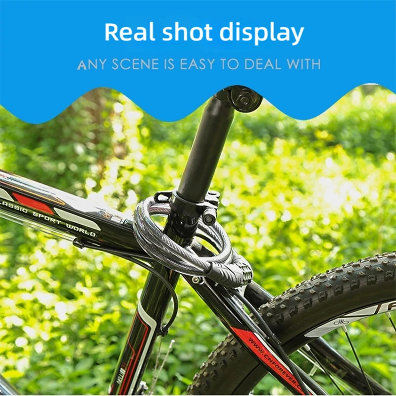 

4 Digit Bike Anti Theft Chain Lock Foldable Mini Cycle Folding Lock Security Steel Lock for Bike Motorcycle Bicycle 1M