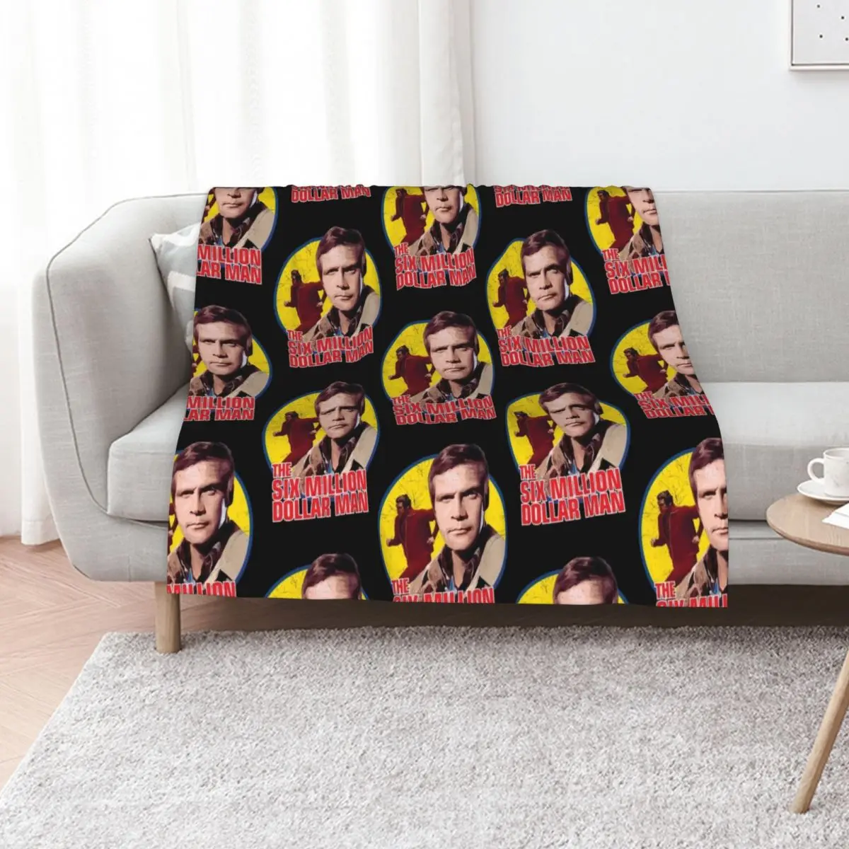The six million dollar man vintage Throw Blanket Soft Breathable Blanket for Night Sleeping