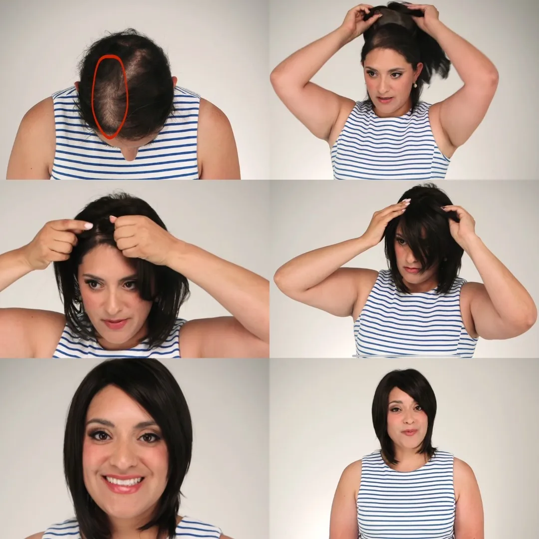 Hair Topper Rambut Manusia dengan Klip Mesin-Remy Hair Topper untuk Wanita Topper Alami Włosy untuk Rambut Tipis One Piece Toppers