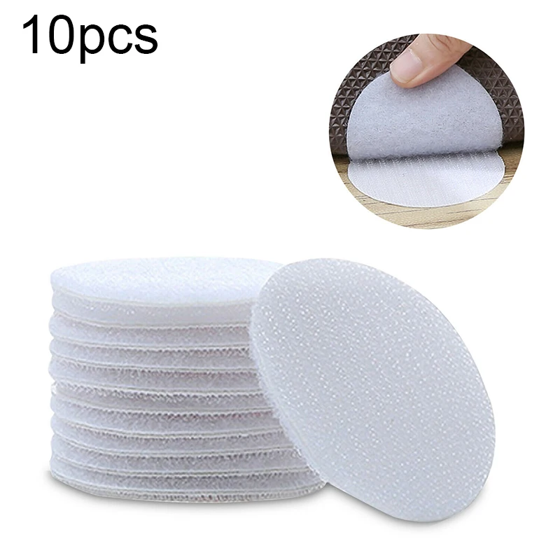 Double Sided Sticky Tape Rug Carpet Gripper Pads Pack of 10 Strong Tape for Secure Rug Placement on Various Surfaces