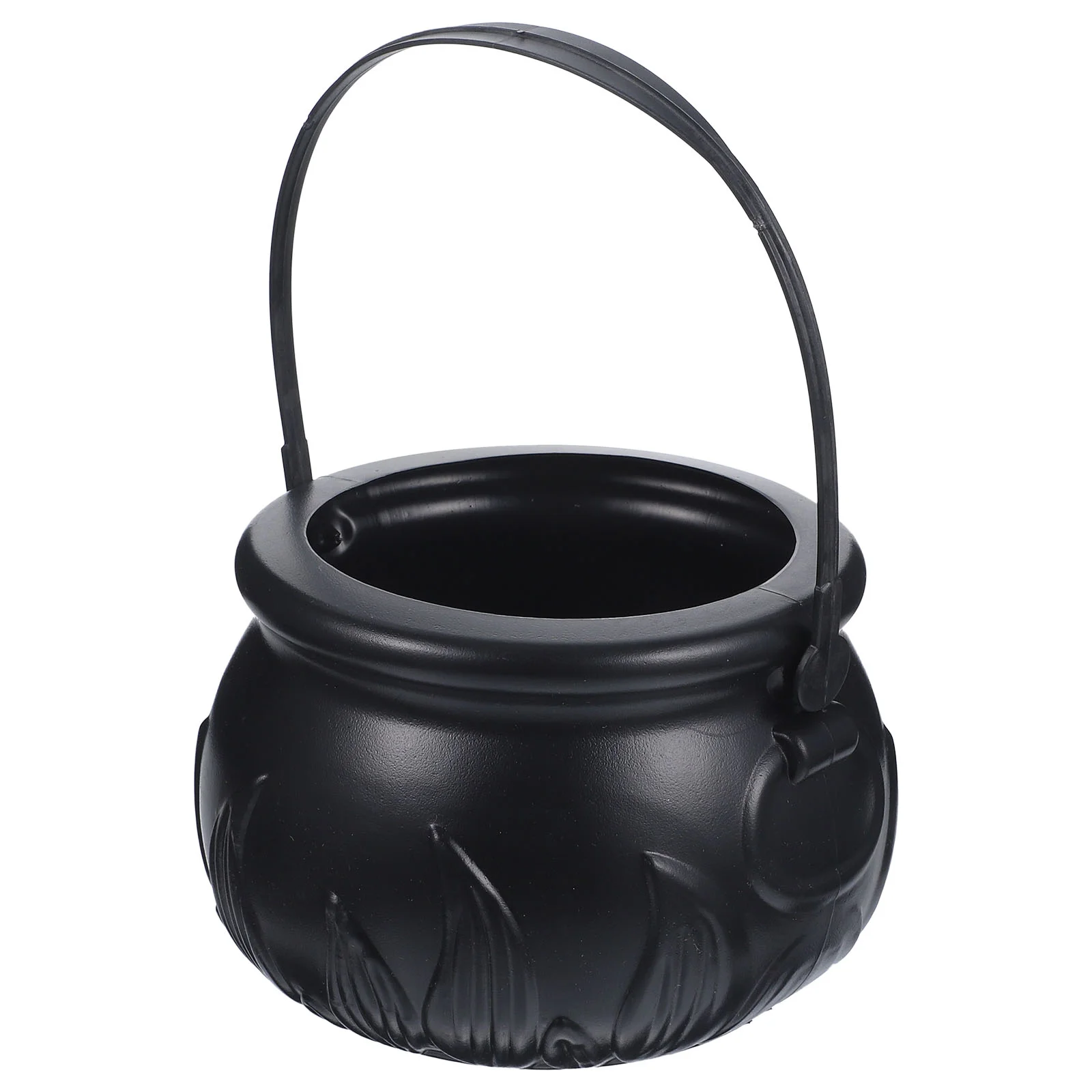 

Witch Bucket Halloween Props Has Clothing Candy Jar Kettle Child Black Balloons