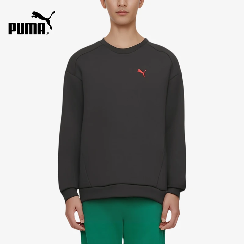 Puma genuine men's and women's loose and warm round neck sleeveless casual and comfortable hoodie 695004-01