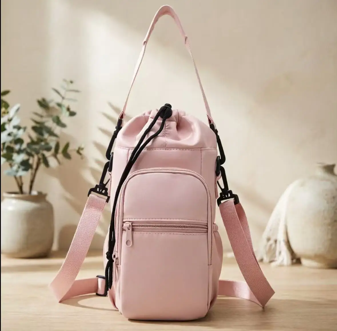 Thermal Insulation Water Cup Bag Crossbody Portable Kettle Bag Braised Cup Protective Bag Strap Type Leak-Proof Water Cup Bag
