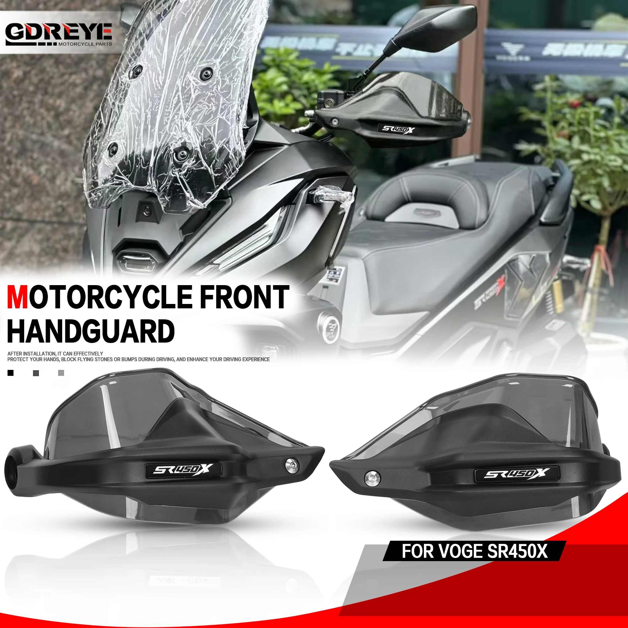 For Voge SR 450X SR450X 2026 Motorcycle SR 450X Handguards Handlebar Guards Windshiel Protective Cover Lever Protector Handguard