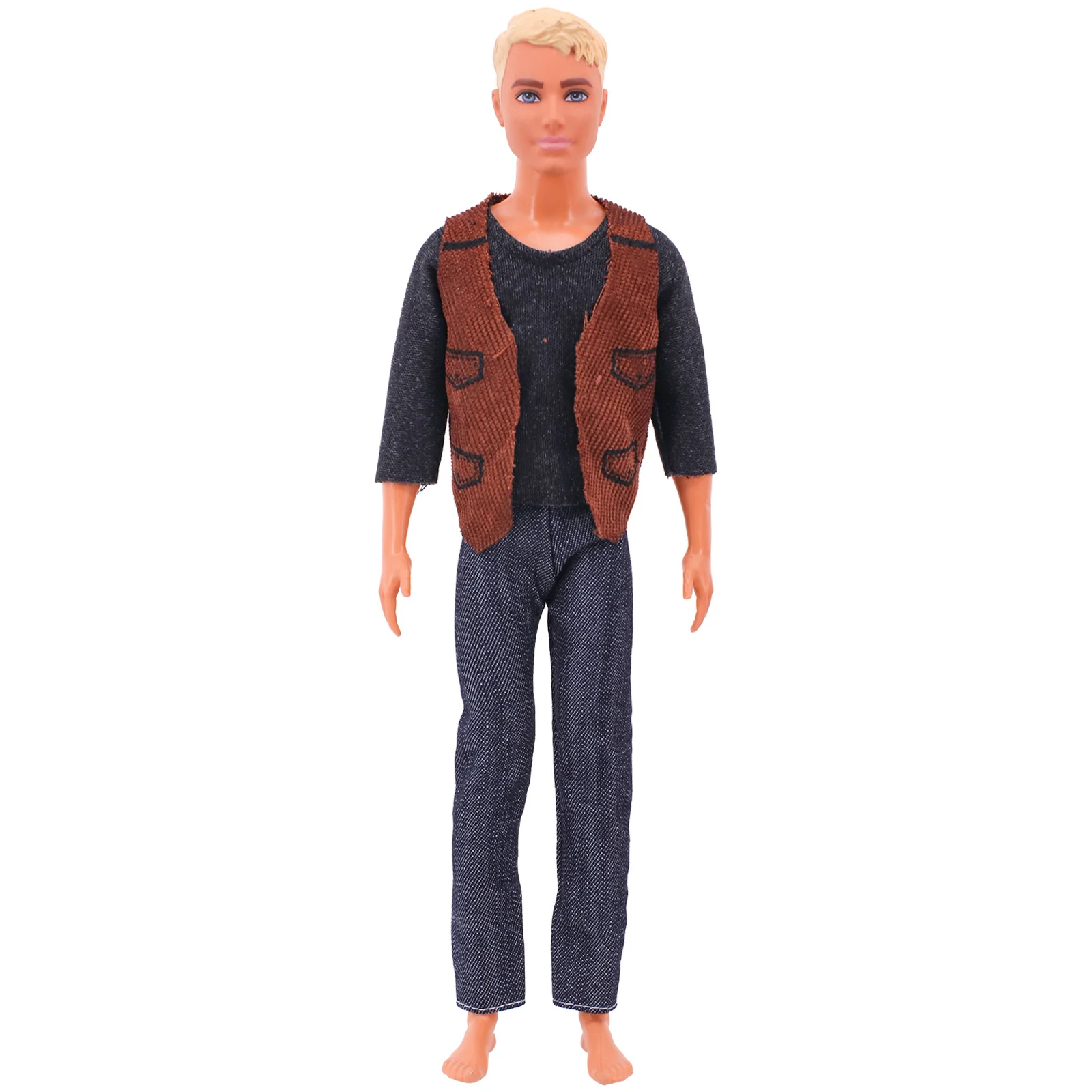 Ken handgemachte Kleidung Set Mantel Outfit für 11,5 Zoll 30cm bjd Puppe Kleidung, Puppe Zubehör Spielhaus verkleiden Kinder Mädchen Spielzeug