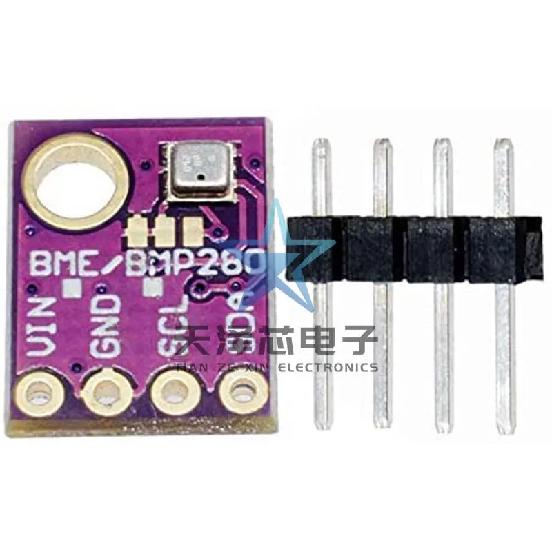 Gy-Bme/Bmp280 3.3V-5V Temperature and Humidity/Large Pressure Sensor Module Digital