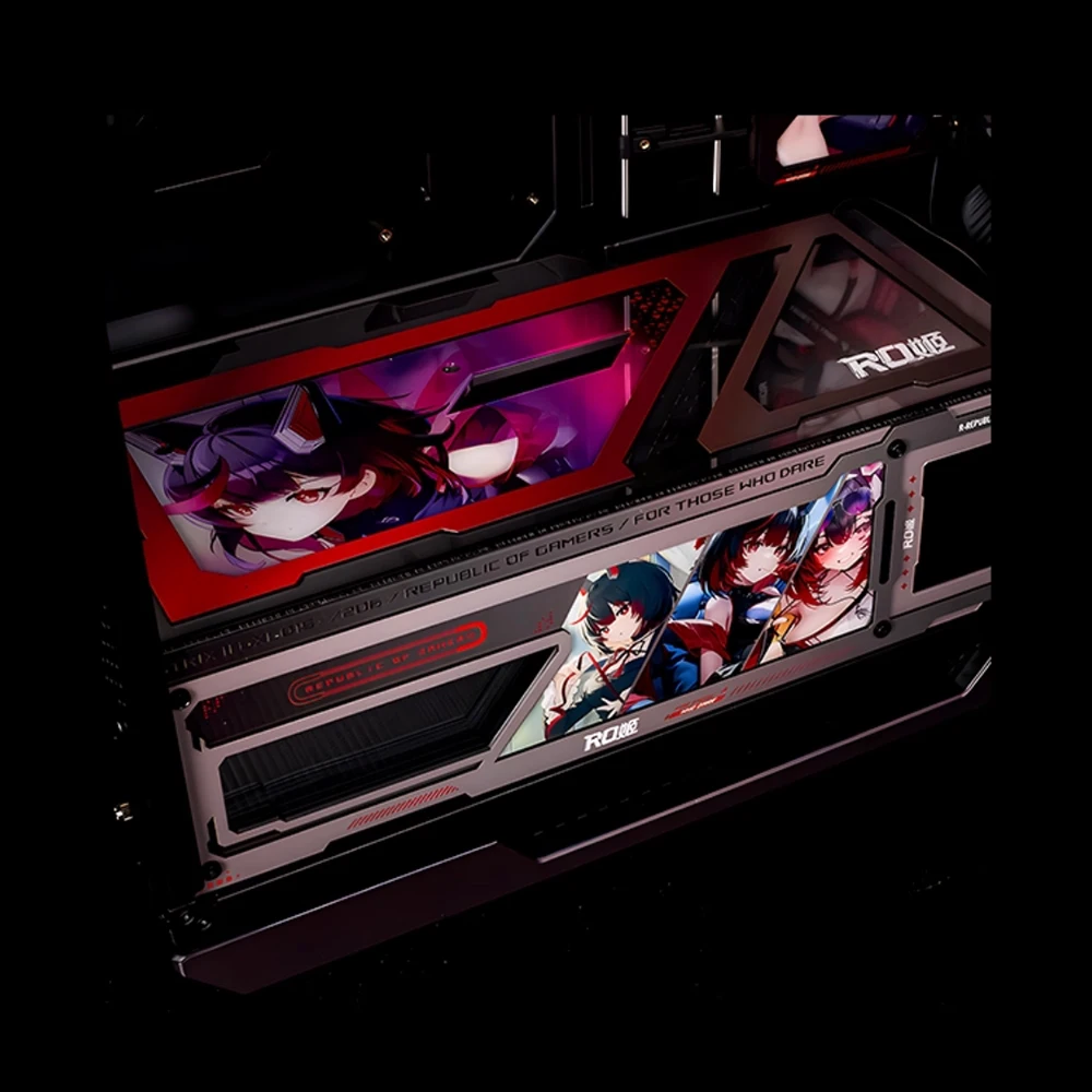 4 قطعة ROG Helios GX601S UV RGB لوحات رد الفعل أنيمي اللاعبين وزارة الدفاع مخصص ARGB طقم الإضاءة الداخلية للألعاب PC 2026 جديد وصول