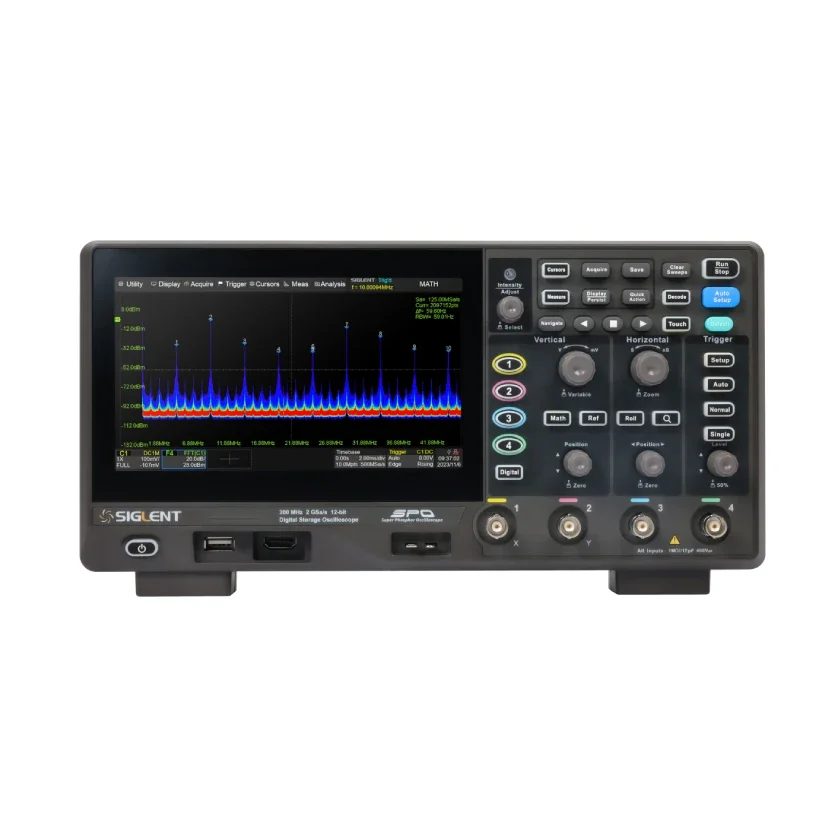 SDS814X HD Digital Oscilloscope 4CH 200MHz 2GSa/s 100Mpts 12-bit High Resolution