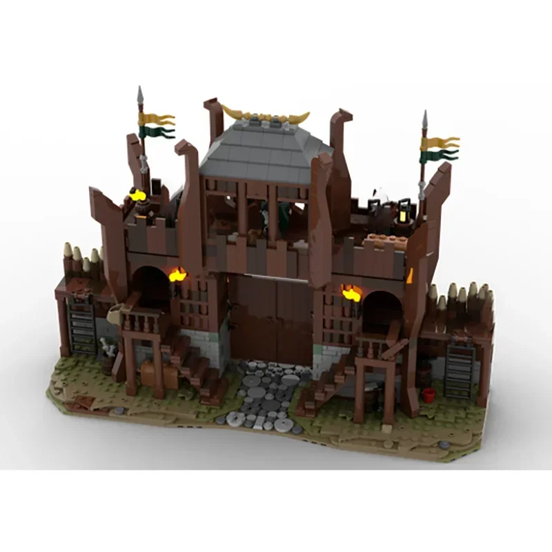 Rings Movie YcMoc Building Block UCS Rohan Golden Hall Bundle Model Technology Bricks DIY Medieval Times LOTR Magical Castle Toy