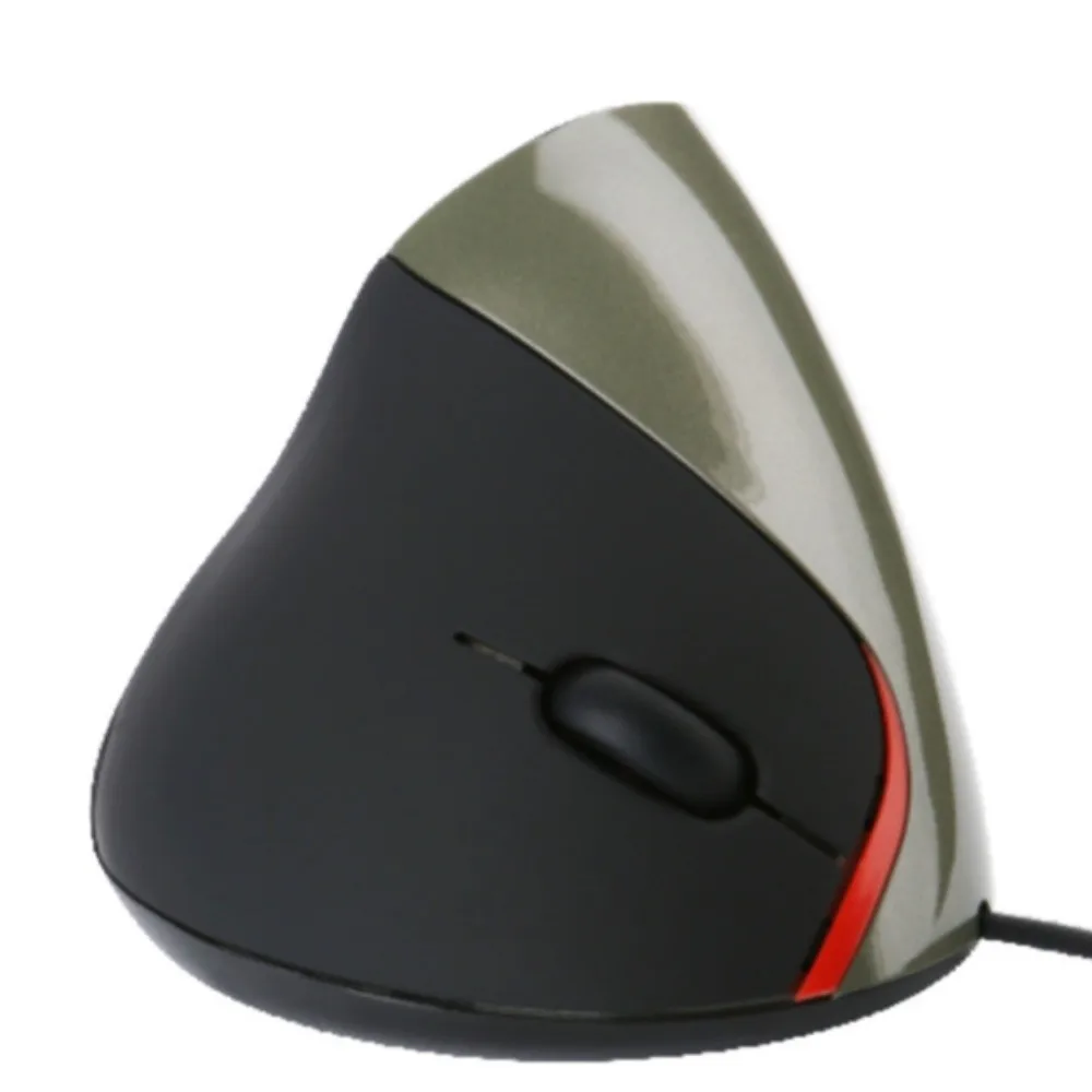 1600DPI Vertical Mouse Wrist Rest Photoelectric USB Wired Mouse Ergonomic Design Vertical Shape Computer Mice Computer Use
