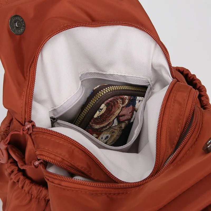 حقيبة ظهر نسائية متعددة الوظائف حقائب صدر للفتيات 2025 حقيبة يد نسائية صغيرة حقيبة ظهر Mochila الأنثوية #5