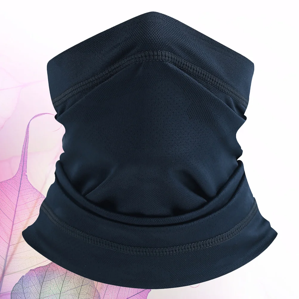 

1Pcs Outdoor Cycling Sunproof Mask Dark Blue Windproof Face Cover Versatile Duskproof Riding Neck Scarf Duskproof Mask